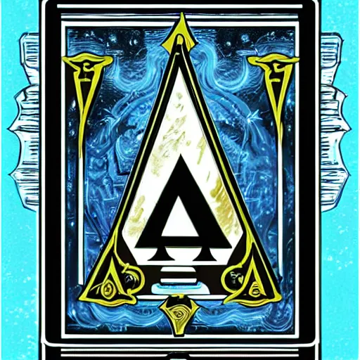 Prompt: ace of spades card as portal to another dimension, high detail, computer art, concept art, no noise, fantasy, full view