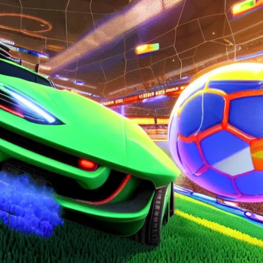 Image similar to elon mush on rocket league