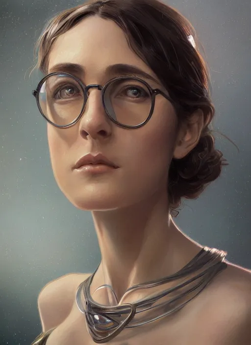 Image similar to symmetry!! woody allen, machine parts embedded into face, intricate, elegant, highly detailed, digital painting, artstation, concept art, smooth, sharp focus, illustration, art by artgerm and greg rutkowski and alphonse mucha, 8 k