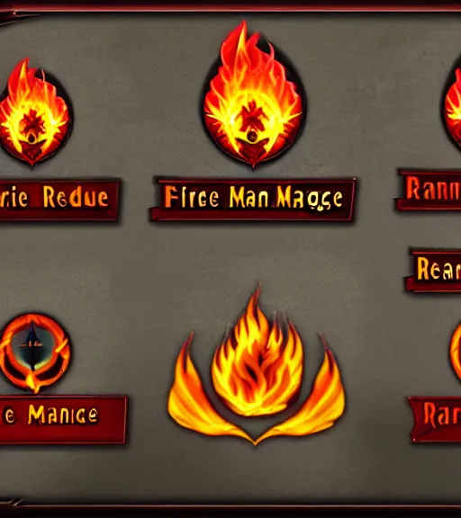 Image similar to fire mage confederation against the dark emblems