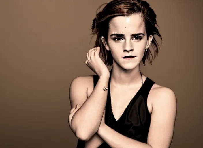 Prompt: photo still of emma watson being emma watson doing emma watson things, you bunch of weirdos, 8 k, 8 5 mm f 1. 8, studio lighting, rim light, right side key light