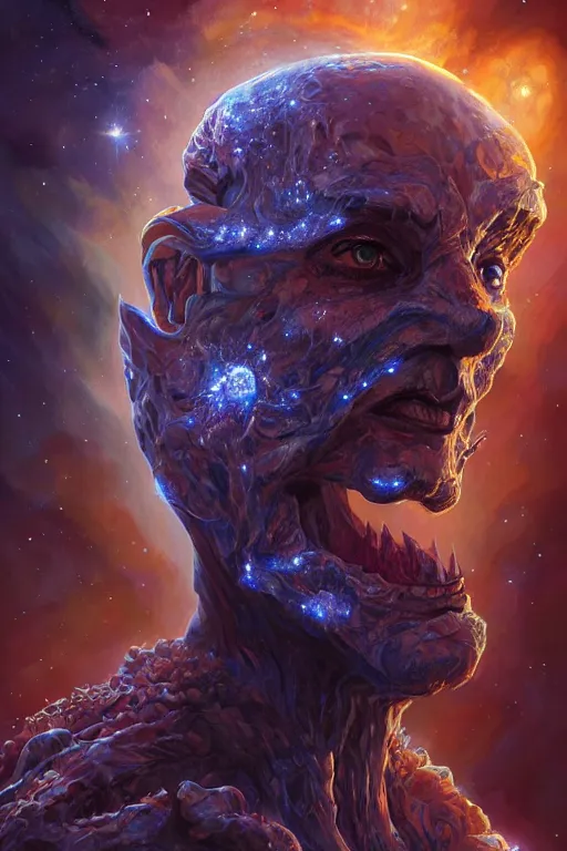 Prompt: beautiful oil painting with high detail of a wise space ent made of stars and plasma, hybrid from dungeons and dragons and art direction by james cameron ; by artgerm ; wayne reynolds art station ; cinematic quality character render ; low angle ; ultra high quality model ; production quality cinema model ; by rafael grassetti