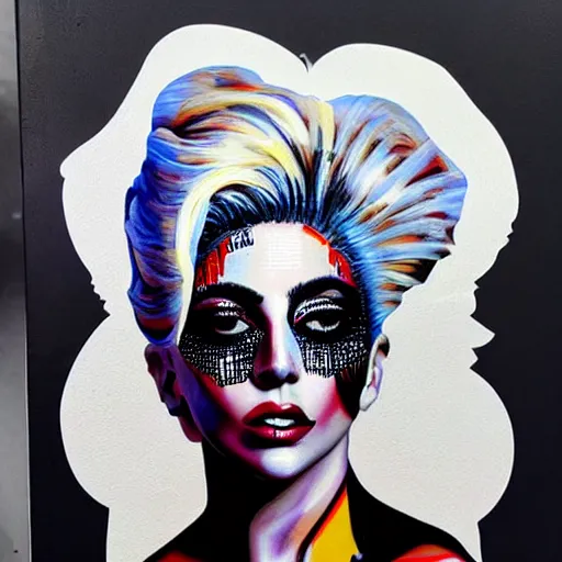 Prompt: a sculpture of Lady Gaga, by Sandra Chevrier