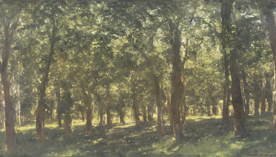 Prompt: a beautiful row of trees, blank black background by eugene von guerard, ivan shishkin, john singer sargent