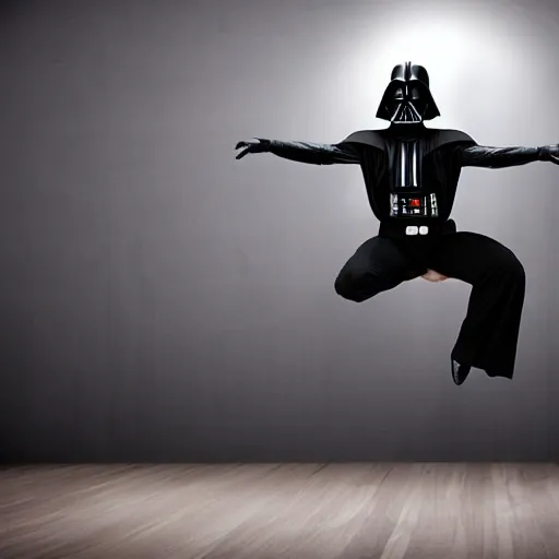 Image similar to darth vader dancing ballet