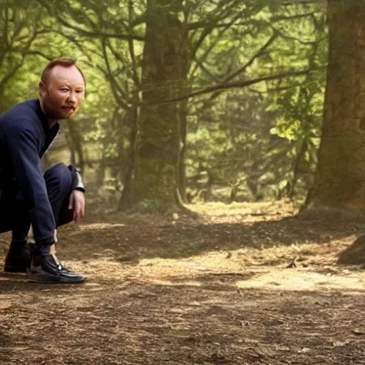 Prompt: Limmy in Prey, movie stills photography