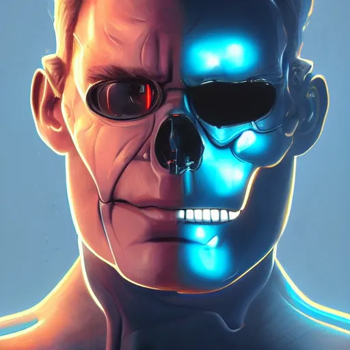 Image similar to face icon stylized minimalist terminator genysis, loftis, cory behance hd by jesper ejsing, by rhads, makoto shinkai and lois van baarle, ilya kuvshinov, rossdraws global illumination