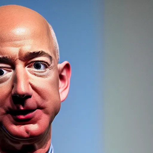 Image similar to jeff bezos as an angry roman god