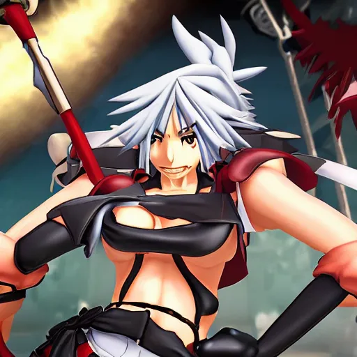 Image similar to bridget from guilty gear strive