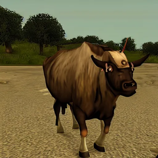 Image similar to oxen, in gta san andreas, screenshot