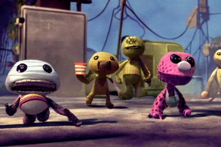 Image similar to a still of littlebigplanet movie directed by michael mann in 1 9 9 6