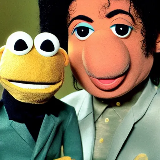 Image similar to Michael Jackson as a muppet