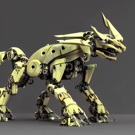 Image similar to a mecha dragon, octane render, 3D