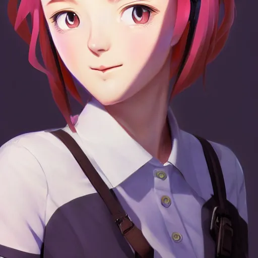 Prompt: youth kathryn newton pokemon detective rolling her eyes, occlusion shadow, specular reflection, rim light, unreal engine, range murata, artstation, pinterest, art by hiroaki samura and ilya kuvshinov and rossdraws, intricate, highly detailed 8 k, art deco illustration, extremely beautiful shape of face, neck, shoulders eyes