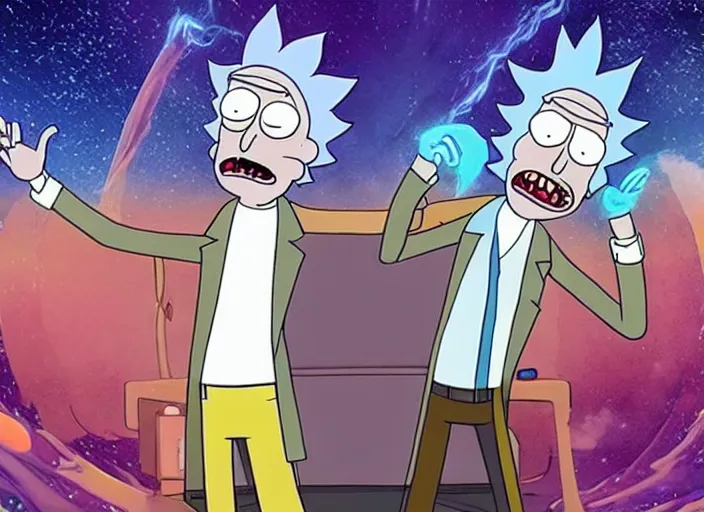 Prompt: film still of rick sanchez and morty in the new scifi movie 4 k,,,,,,,,,,,,,,,,,,,,,,,,,,,,,,,,,,,,,,,,,,,,,,,, rick and morty