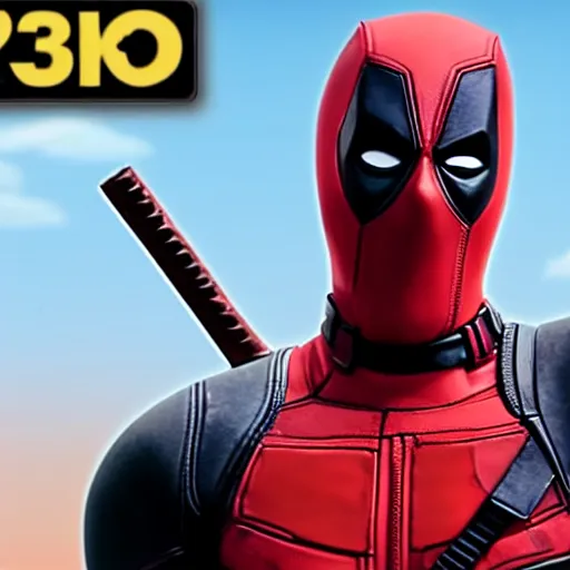 Prompt: Deadpool As seen in Pixar animated movie toy story . 4K quality super realistic