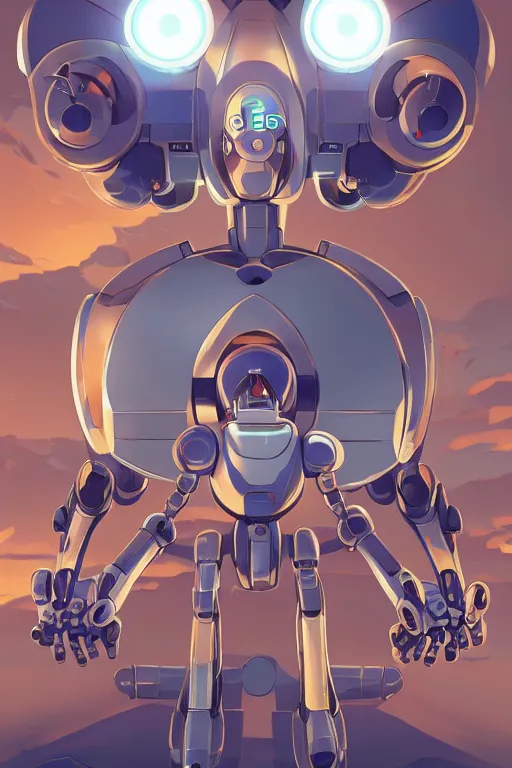 Image similar to metabots medabots medarotto medarot robot minimalist comics, behance hd by jesper ejsing, by rhads, makoto shinkai and lois van baarle, ilya kuvshinov, rossdraws global illumination ray tracing hdr radiating a glowing aura