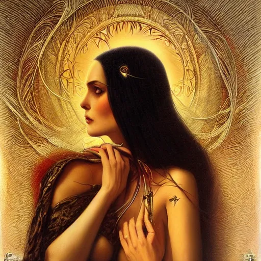 Image similar to the goddess of love, by karol bak