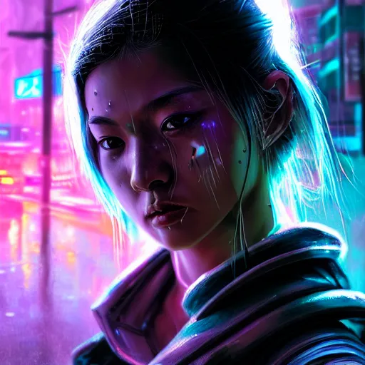An epic comic hyperrealistic painting of a cyber | Stable Diffusion ...