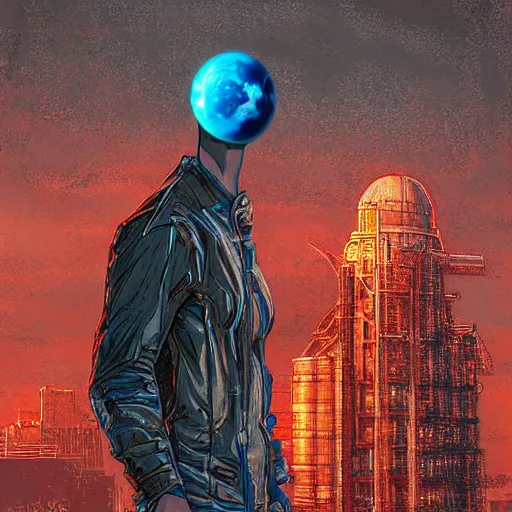 Prompt: surreal, nuclear blast and a full red moon eclipse, cyberpunk, art by jeff lyons, bryen frost