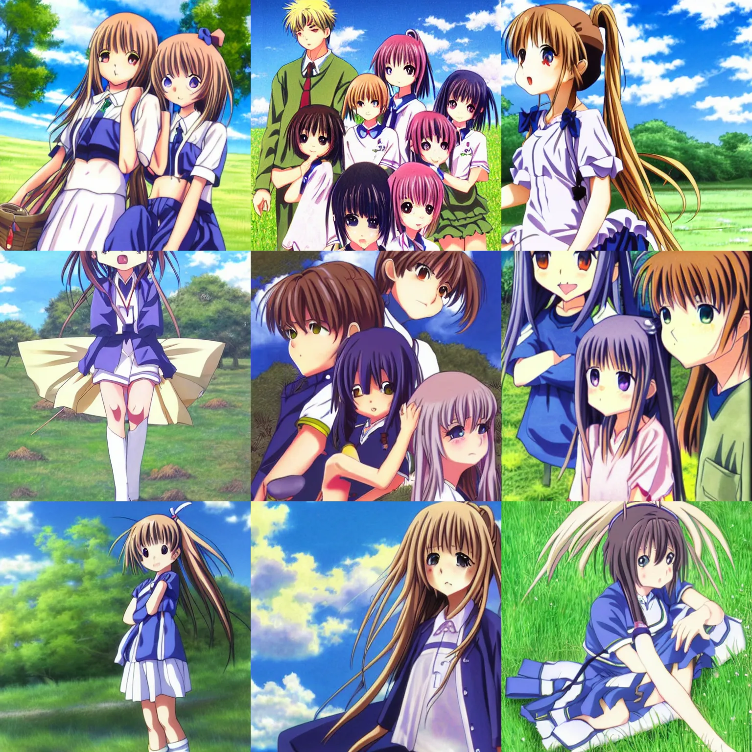 Prompt: clannad anime art