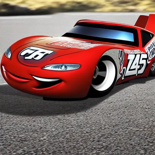 Prompt: Ebay listing of lighting mcqueen being sold online, Car on sale, Ebay website, lightning mcqueen being sold online, screenshot of a website with a car in it, windows 7