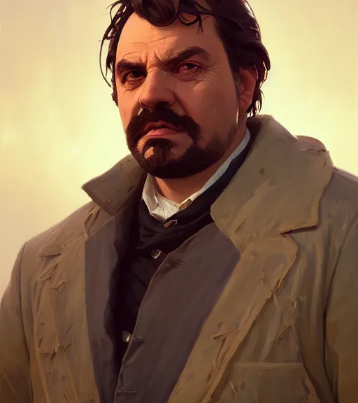 Image similar to Highly detailed portrait balzac in GTA V, Stephen Bliss, unreal engine, fantasy art by Greg Rutkowski, Loish, Rhads, ferdinand knab, Makoto Shinkai and Lois van baarle, ilya kuvshinov, rossdraws, Tom Bagshaw, global illumination, radiant light, detailed and intricate environment