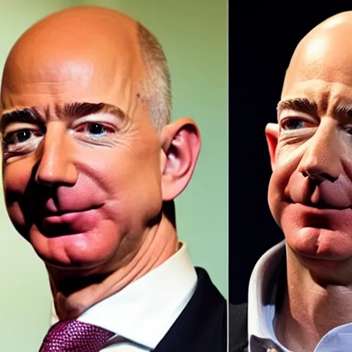 Image similar to photo of jeff bezos with beard and long hair