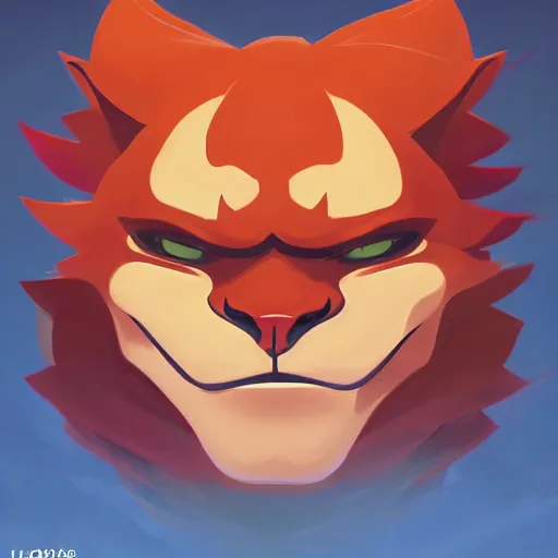 Image similar to face icon stylized minimalist thundercats, loftis, cory behance hd by jesper ejsing, by rhads, makoto shinkai and lois van baarle, ilya kuvshinov, rossdraws global illumination