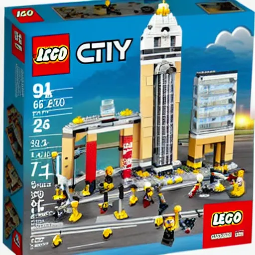 Prompt: lego city