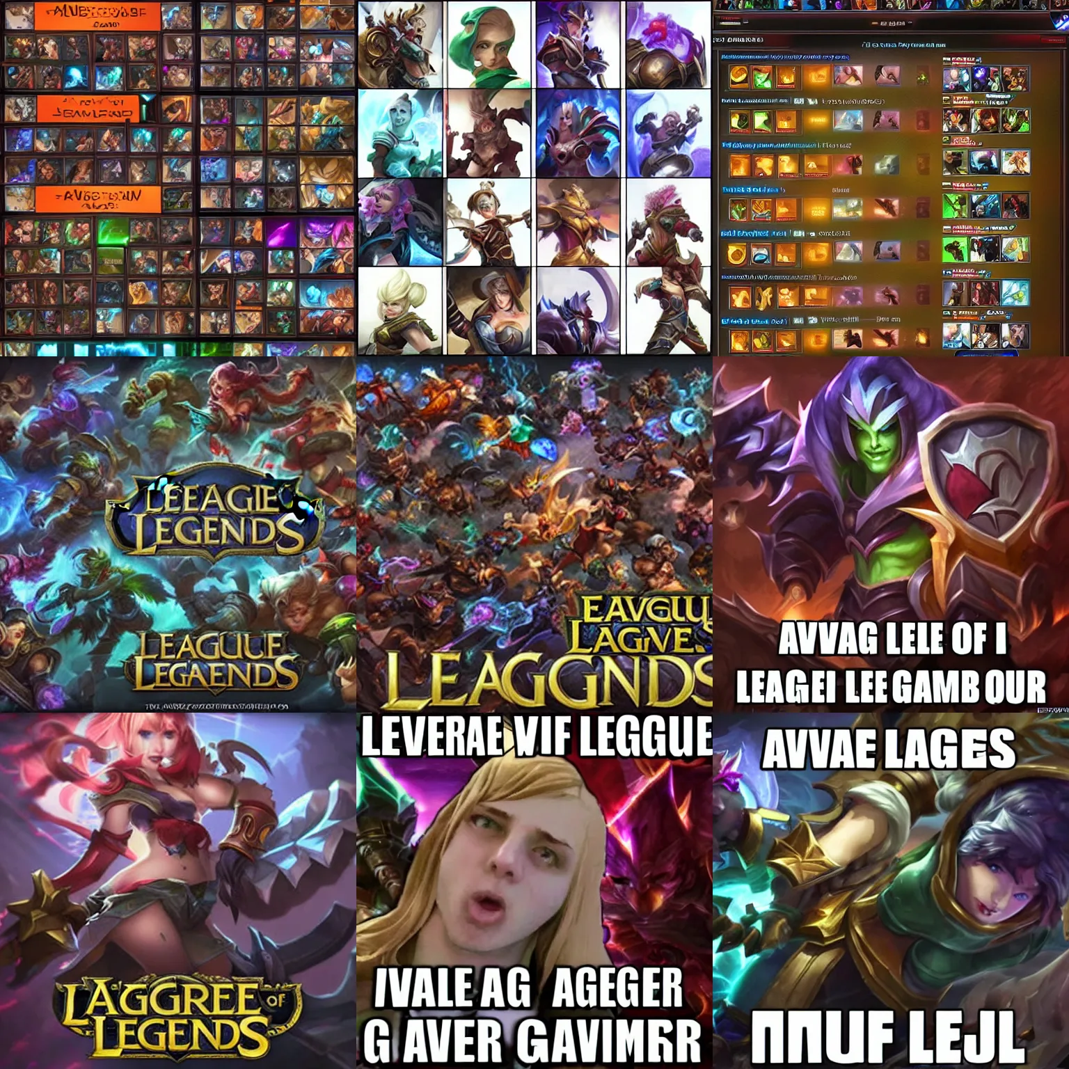 Prompt: average league of legends gamer