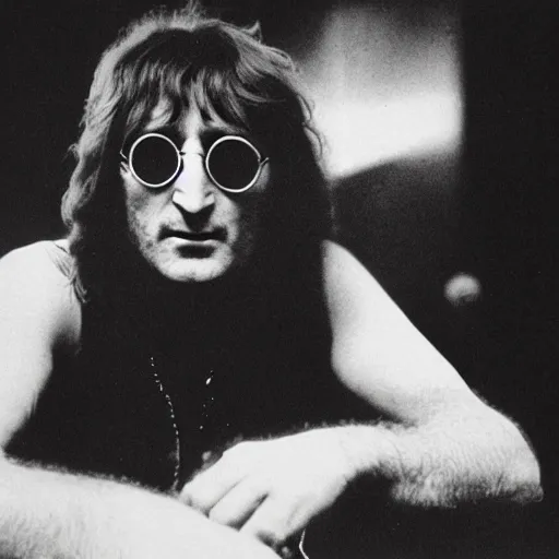 Image similar to John Lennon death metal vocalist