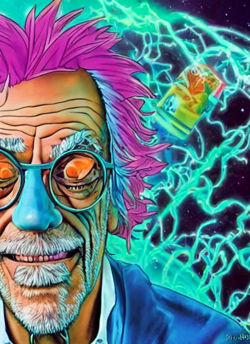 Christopher Lloyd As Rick Sanchez By Noriyoshi Ohrai Stable Diffusion