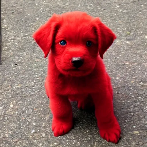 Image similar to adorable crimson puppy