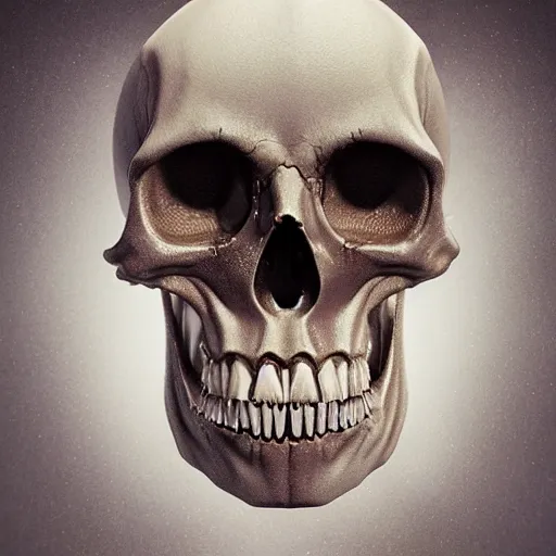 Image similar to portrait_of_a_melting_skull._intricate_abstract._intricate_artwork._by_Tooth_Wu_wlop_beeple_dan_mumford._octane_render_trending_on_artstat