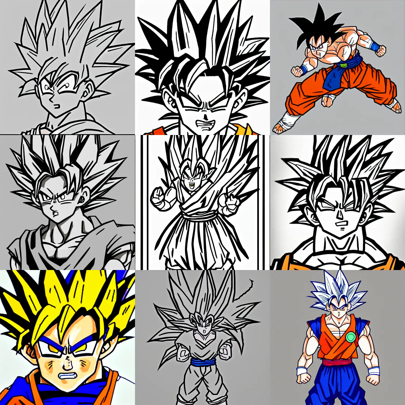 How to draw Character of Son goku all sayain forms APK for Android Download