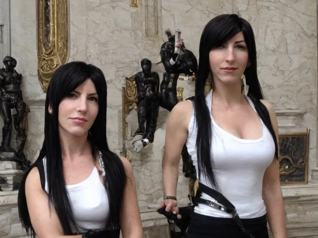 Image similar to Tifa Lockheart at the italian senate.