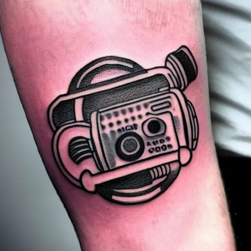 Image similar to sp - 4 0 4 audio mixer tattoo along forearm