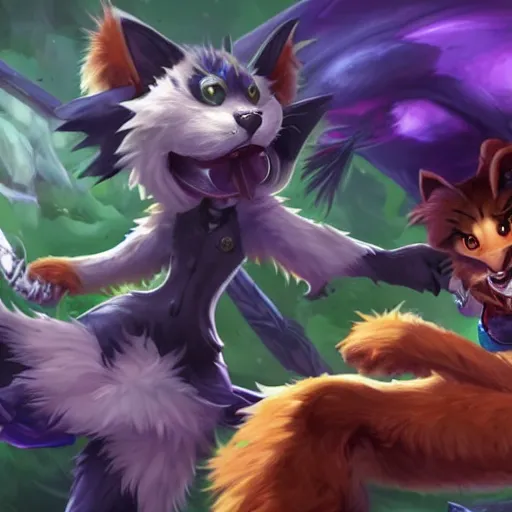 Prompt: Furry in League of Legends