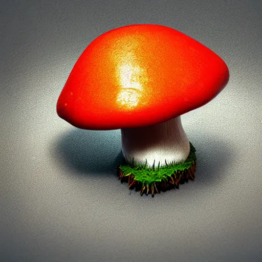 Prompt: Isometric 3D Mushroom, Smoth 3D Illustration, Cinematic Matte Painting, soft render, Daniil Kudriavtsev, handpaint texture, Blender, 3DCoat