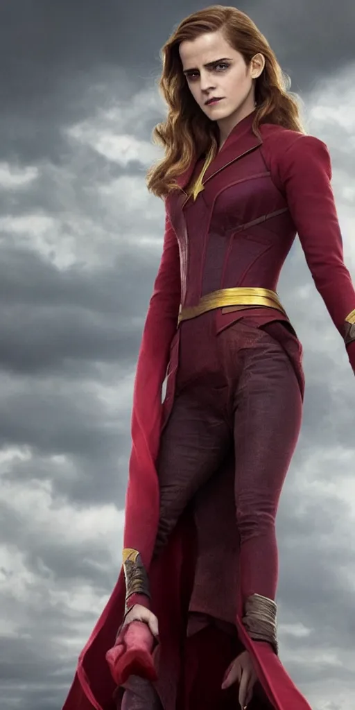 Image similar to Still of Emma Watson as Scarlett Witch