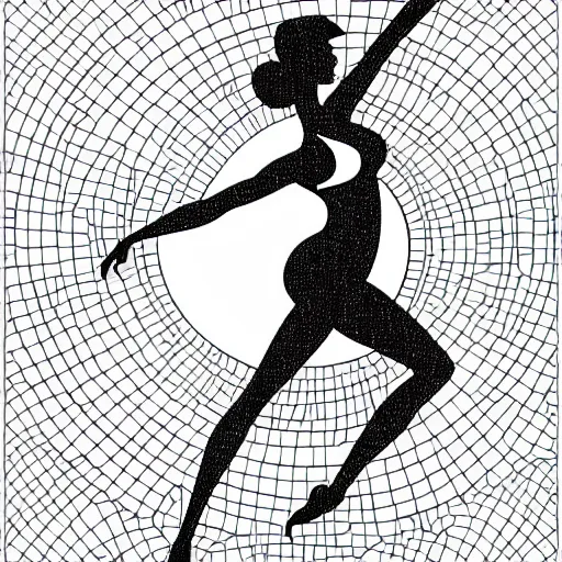 Image similar to a vector illustration of a beautiful woman dancing by laurel d austin, complex shading, highly detailed, adobe illustrator, digital art, trending on artstation