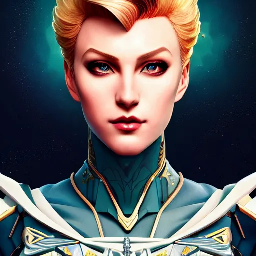 Image similar to symmetry!! portrait of sailor uranus! alien in the style of horizon zero dawn, machine face, intricate, elegant, highly detailed, digital painting, artstation, concept art, smooth, sharp focus, illustration, art by artgerm and ross tran and greg rutkowski and alphonse mucha, 8 k