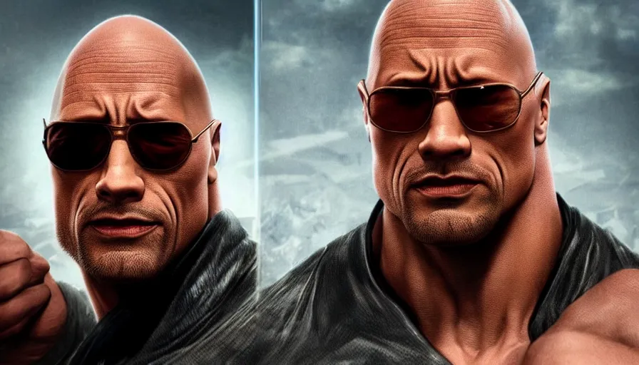 Image similar to Dwayne Johnson is Hugo Strange, hyperdetailed, artstation, cgsociety, 8k