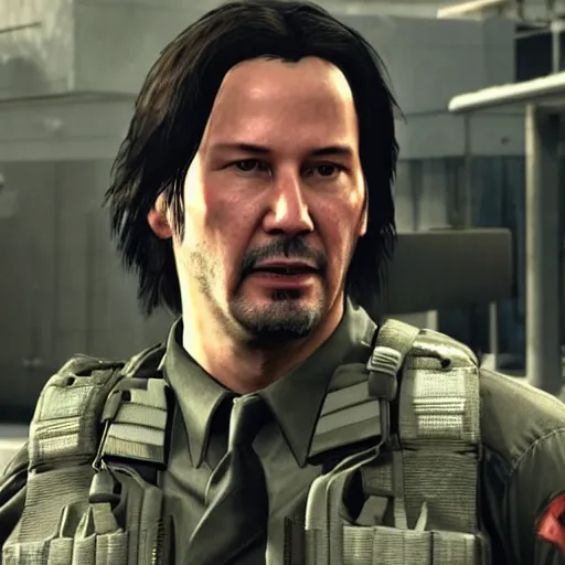 Prompt: Keanu reeves in Call of duty 4K quality