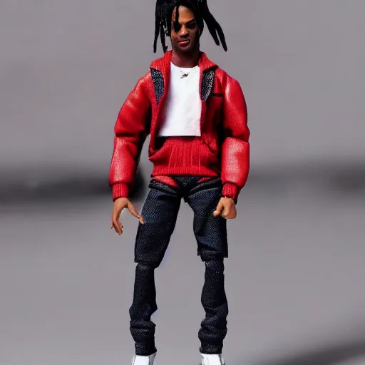 Image similar to playboi carti as a action figure 4 k detailed super realistic