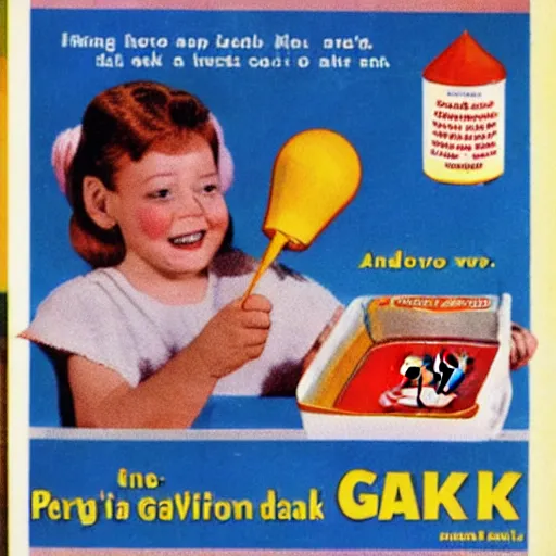 Image similar to advertisement for GAK, GAK advert