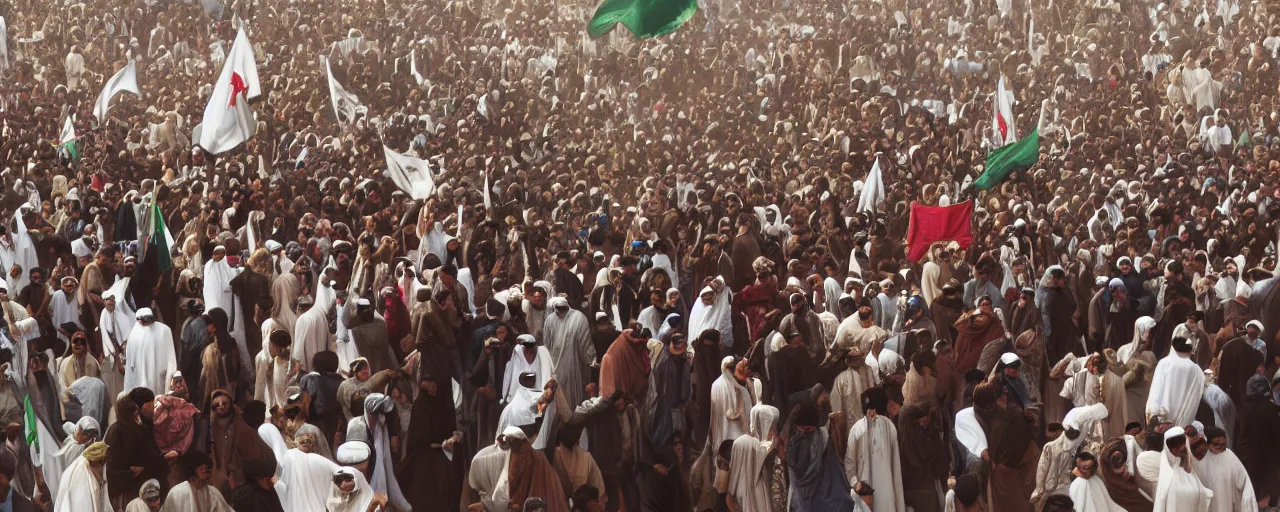 Prompt: arab spring protests, 2 0 1 1, national geographic, canon 5 0 mm, cinematic lighting, photography, retro, film, kodachrome