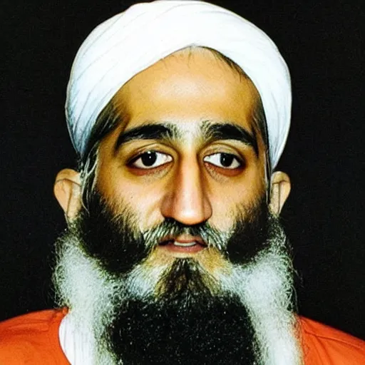 Prompt: osama bin laden without a beard