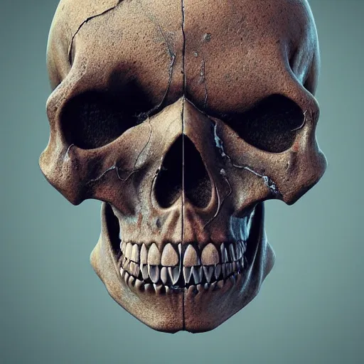 Image similar to portrait_of_a_melting_skull._intricate_abstract._intricate_artwork._by_Tooth_Wu_wlop_beeple_dan_mumford._octane_render_trending_on_artstat